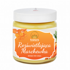 Masło do ciała Rozświetlająca Marchewka - naturalne
